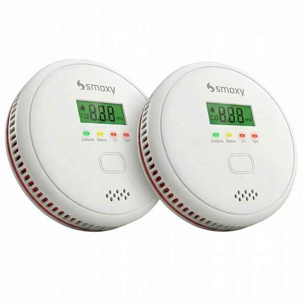 Bezdrátový Detektor Kouře A Plynu Čadu A Oxidu Uhelnatého 85 dB Hlasitý Alarm
