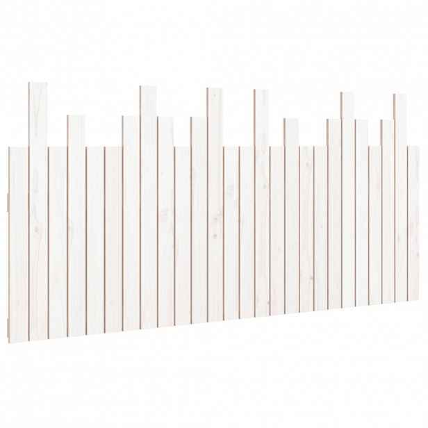 vidaXL Nástěnné čelo postele bílé 166 x 3 x 80 cm masivní borové dřevo