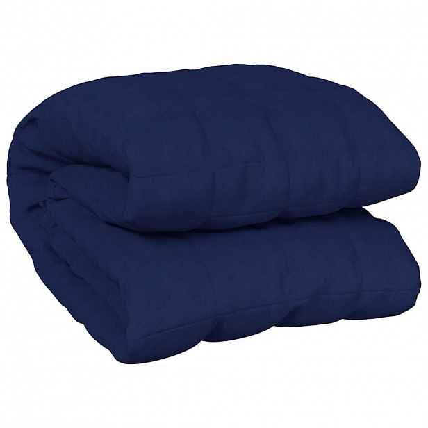 vidaXL Zátěžová deka modrá 200 x 220 cm 9 kg textil