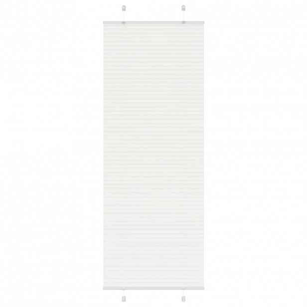 vidaXL Plisovaná roleta bílá 45x200 cm Šířka látky 44,4 cm Polyester