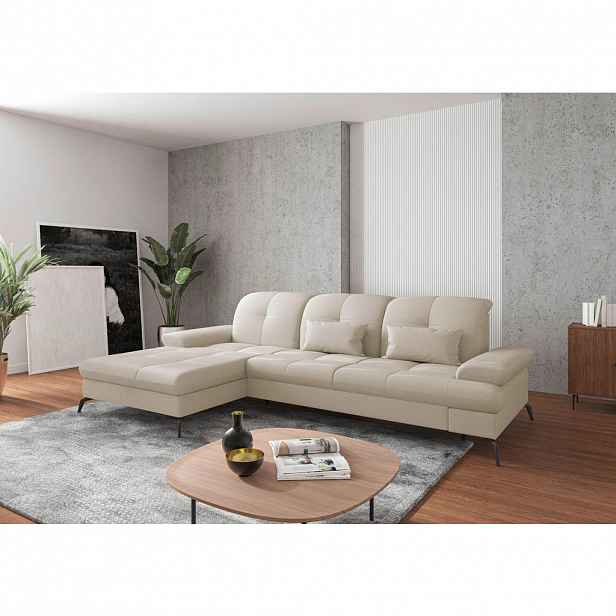 Sit & More ROHOVÁ SEDAČKA, textil, krémová