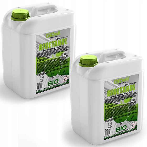 Bioetanol do krbu 2x 10 l s vůní zeleného jablka, biopalivo
