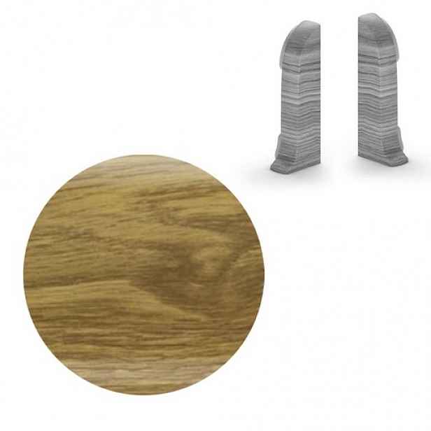 Koncovka k soklu Naturel dub vinný , PVC délka 0,5 cm, výška hrany 56 mm, NATNGTK56