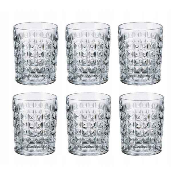 Křišťálové těžké sklenice na whisky Bohemia Diamond 230 ml 6 ks