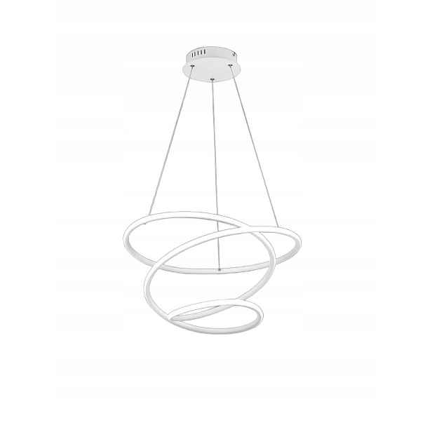 Závěsná Led lustrová lampa kulatý bílá Rl