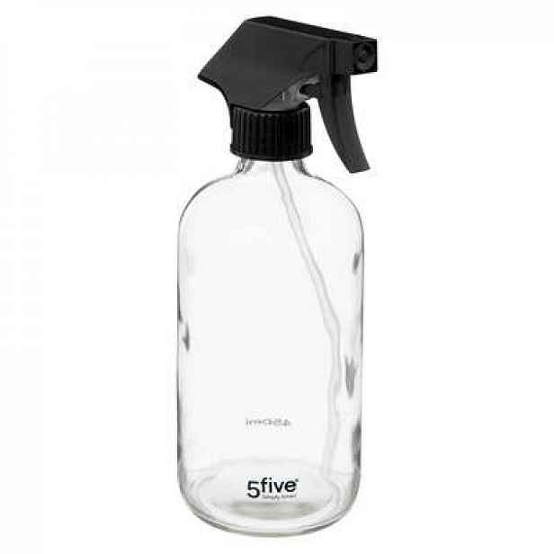 5Five® Rozprašovač na vodu/čistící prostředky, 500ml - čiré sklo