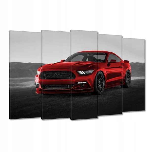 Obrazy 150x95 Červený Ford Mustang Usa
