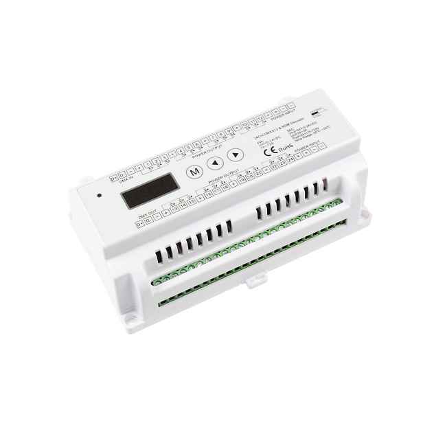 DMX dimLED dekodér 24CH DIN