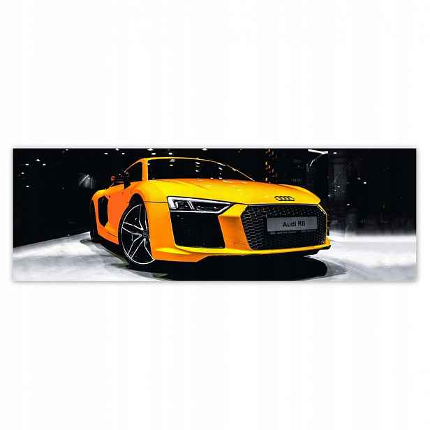 Plakáty 200x66 Žluté Audi R8