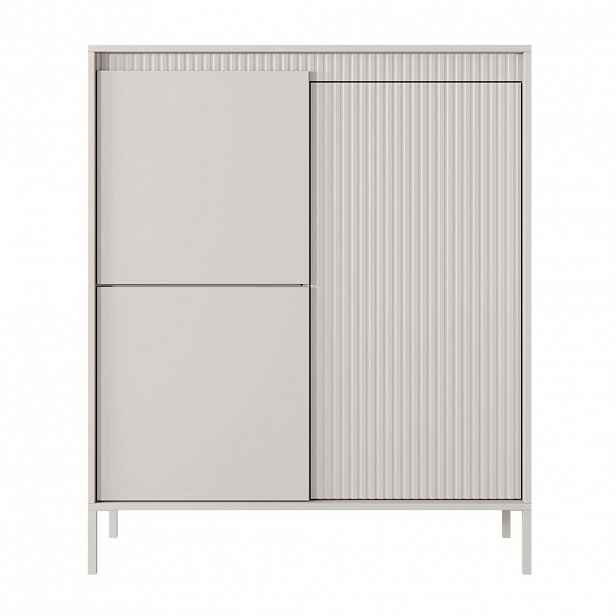 Selsey HIGHBOARD 3dveřová Falsetto béžová 104 cm