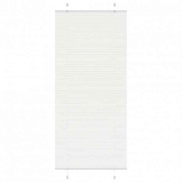 vidaXL Plisovaná roleta bílá 90x200 cm Šířka látky 89,4 cm Polyester