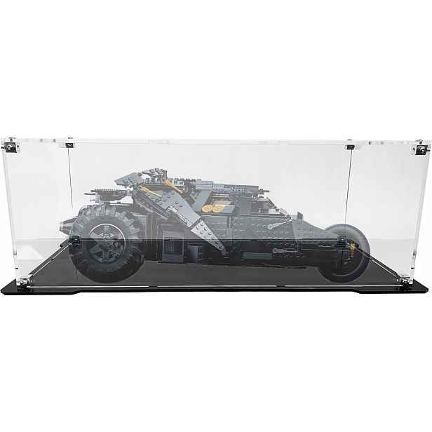 Vitrína s černou základnou pro stavebnici Lego 76240 Batmobile Tumbler