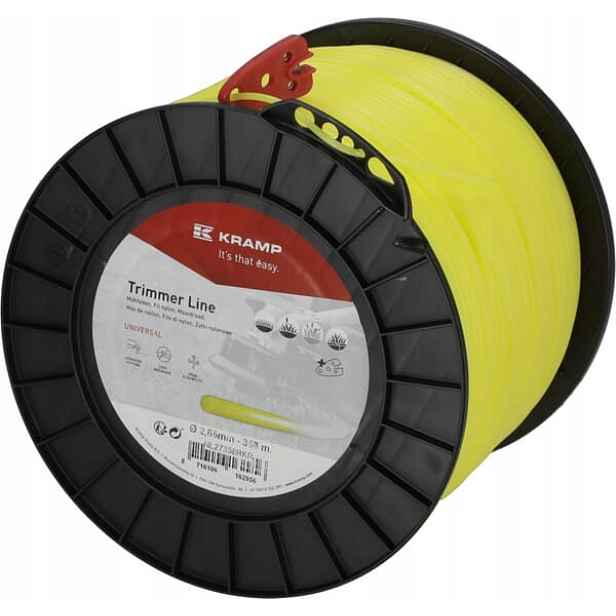Žací struna Ø 2.65 mm 358 m kulatá žlutá Kramp NL27358RKR