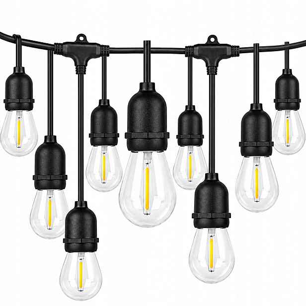 Zahradní světelná girlanda Led zahradní řetěz 15 m 15xE27 2700K 230V IP44