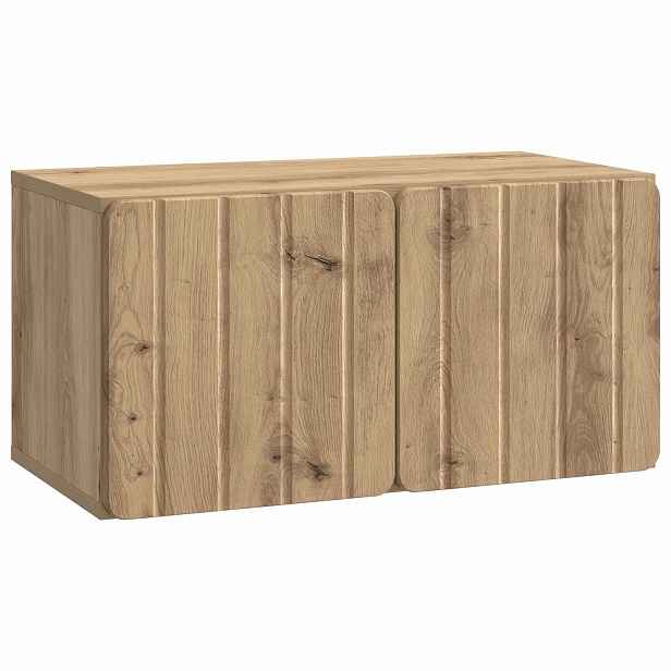 vidaXL Nástěnná TV skříň 59,5 x 31 x 30 cm Dub artisan