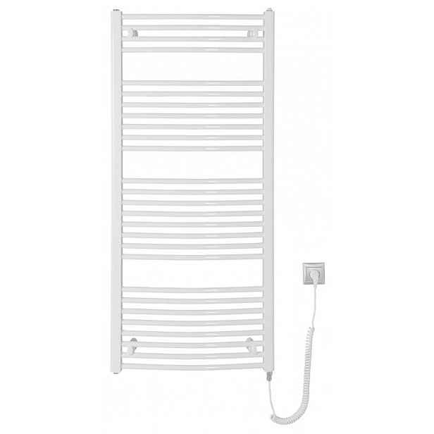 Aqualine - Elektrické topné těleso Orbit-E, 60x132 cm, 600 W, bílá ILEO36T