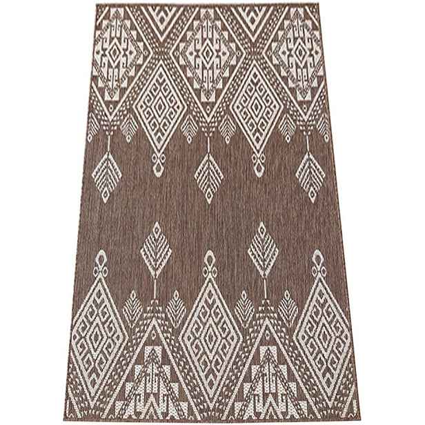 Kusový koberec Zara 13 hnědý oboustranný 80x150