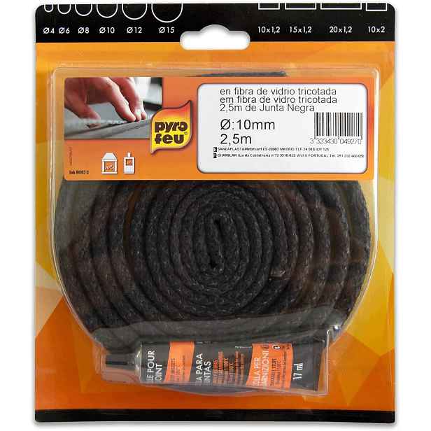 Šamotové Těsnění Pyro Feu, Sklolaminát 6 MM X 2,5 M Až 500 °C