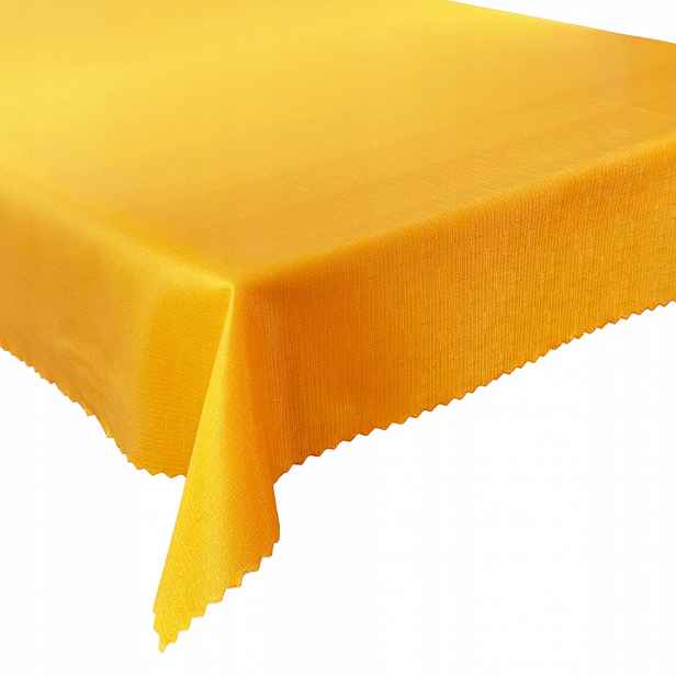 Ubrus odolný proti skvrnám Deszczyk Žlutý R: 130 x 240 cm