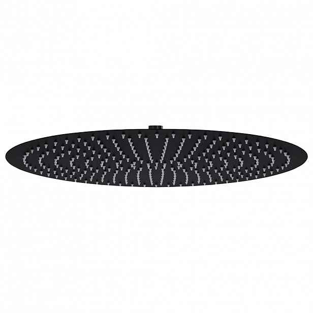 vidaXL Dešťová sprchová hlavice nerezová ocel 50 cm kulatá černá