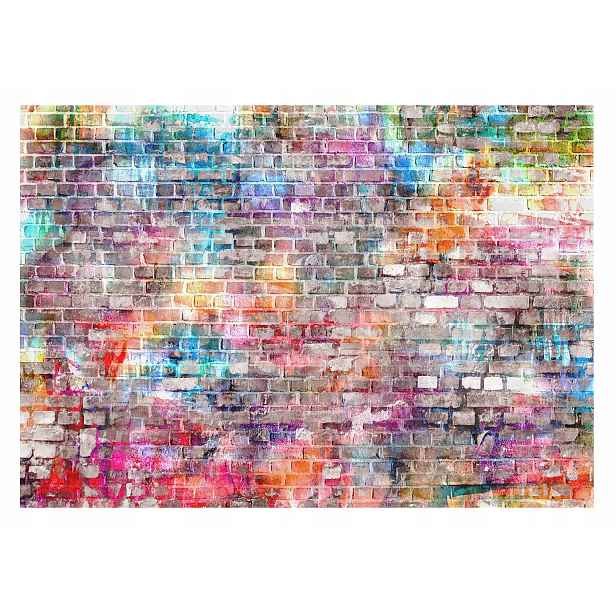 Fototapeta Graffiti Cihlová Zeď Tapeta Do Pokoje Chlapce Mládeže 368x254