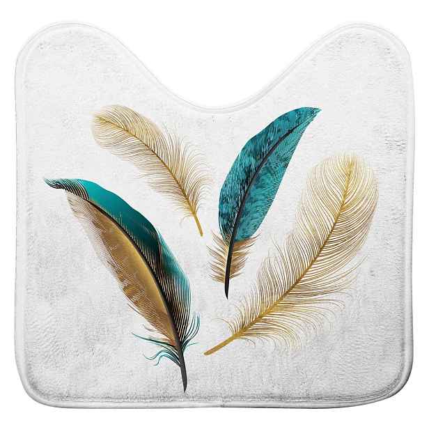 Bílá WC koupelnová předložka 45x45 cm Plumiss – douceur d'intérieur