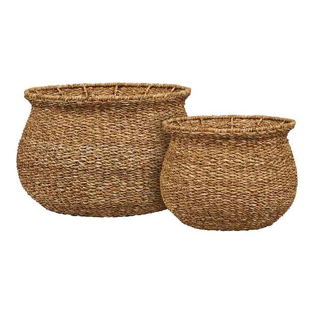 Květináče v sadě 2 ks z mořské trávy ø 46 cm Eden – House Nordic