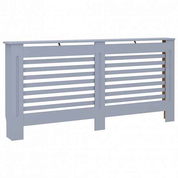vidaXL Kryt na radiátor antracitový 172 x 19 x 81,5 cm MDF