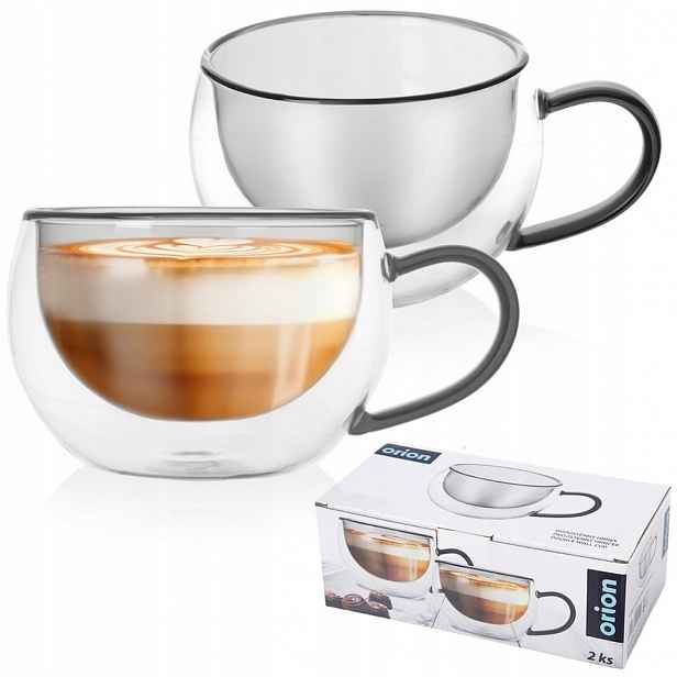 2x Termo sklenice dvojitá stěna na čajovou kávu latte s nápoji 300 ml