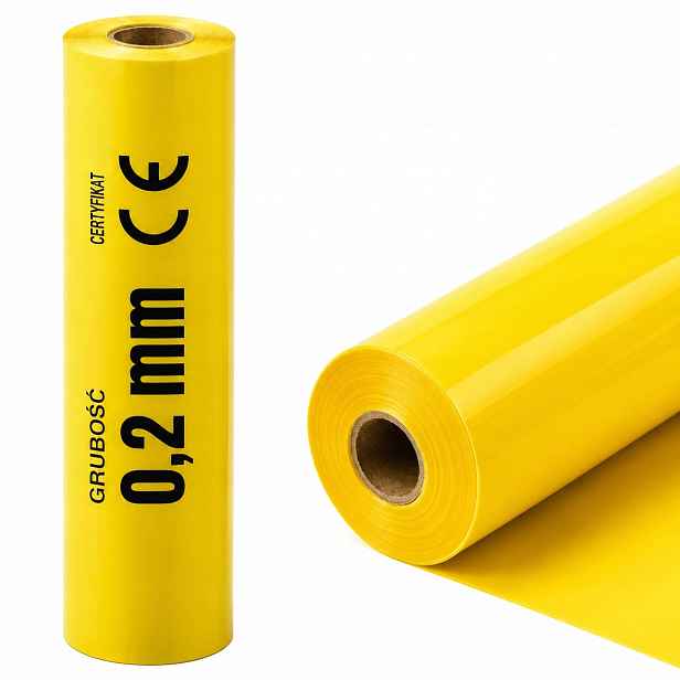Fólie parotěsná žlutá 2 m x 50 m x 0,2 mm Silná Izolační Atest