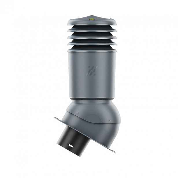 Krb s plochou základnou HiVent 150 mm HVO-150-09-PI antracit zateplený