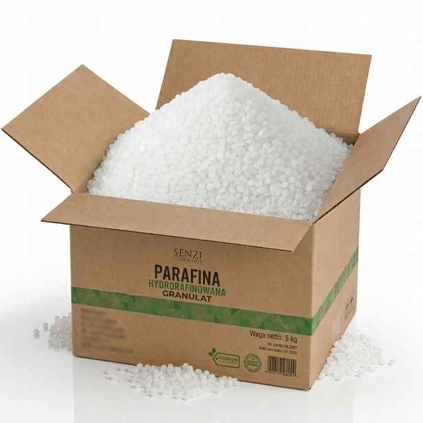Parafín Hydrorafinovaný pro výrobu svíček Diy Bílý Vosk Granulovaný 5 kg