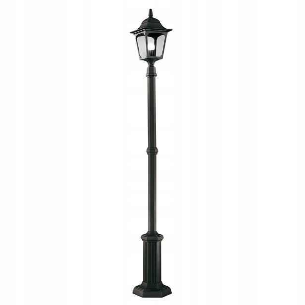 Tradiční černá zahradní venkovní lampa vysoká 200 cm IP44 Elstead