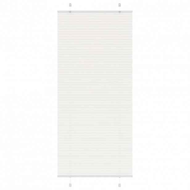 vidaXL Plisovaná roleta bílá 95x200 cm Šířka látky 94,4 cm Polyester
