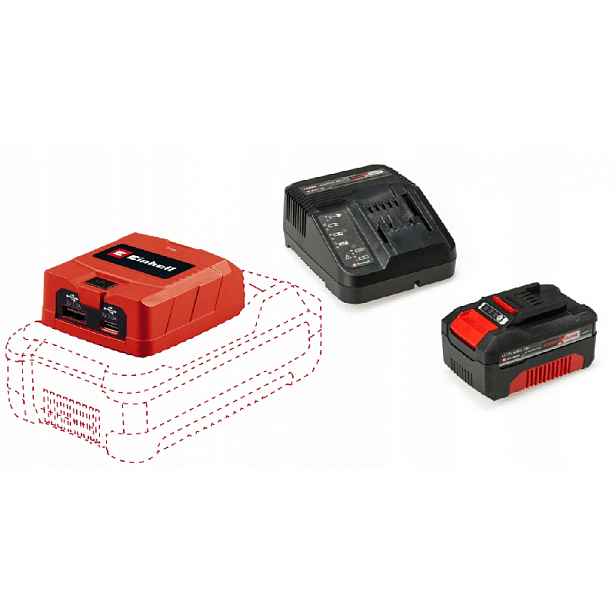 Einhell Usb Bateriový Adaptér Tc-cp 18 Li Usb Set Akumulátor 4,0AH Pxc 18V