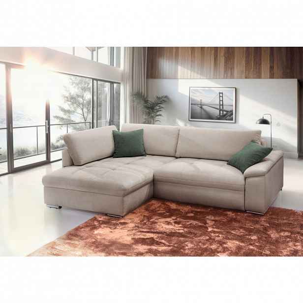 Livetastic ROHOVÁ SEDAČKA, textil, pískové barvy