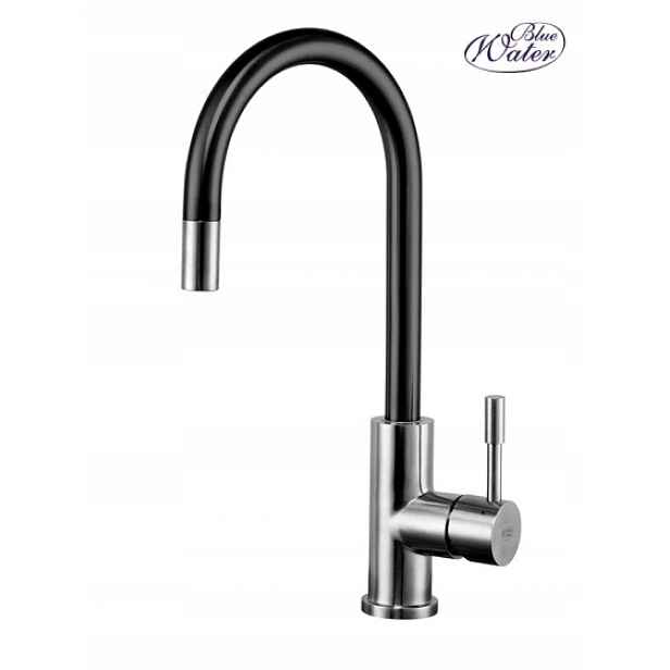 Kuchyňská Baterie Vytahovací Sprcha Černá Inox