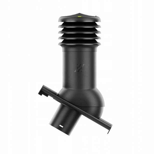 Větrací komín HiVent pro cementovou střešní krytinu Sigma fi 150 mm, černý