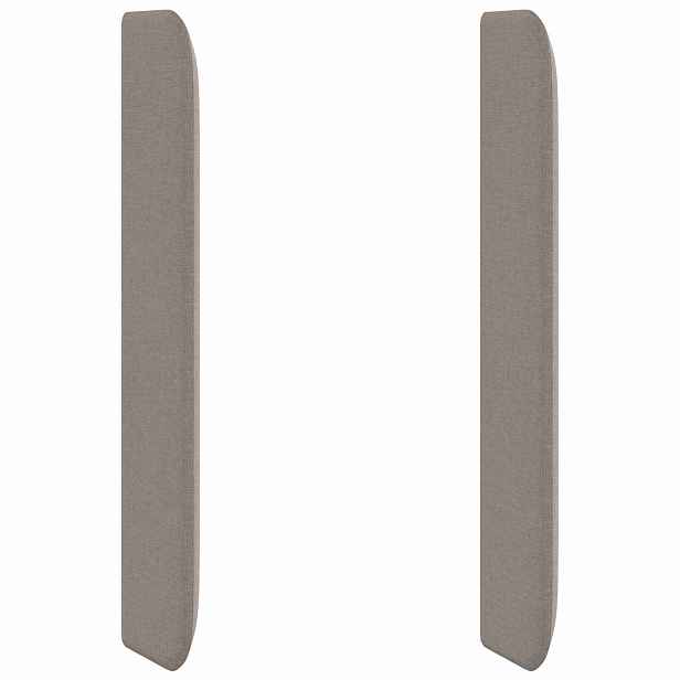 vidaXL Uši čela postele Taupe 80 x 16 x 4 cm textil