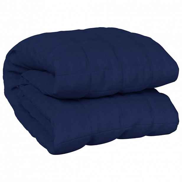 vidaXL Zátěžová deka modrá 220 x 230 cm 15 kg textil