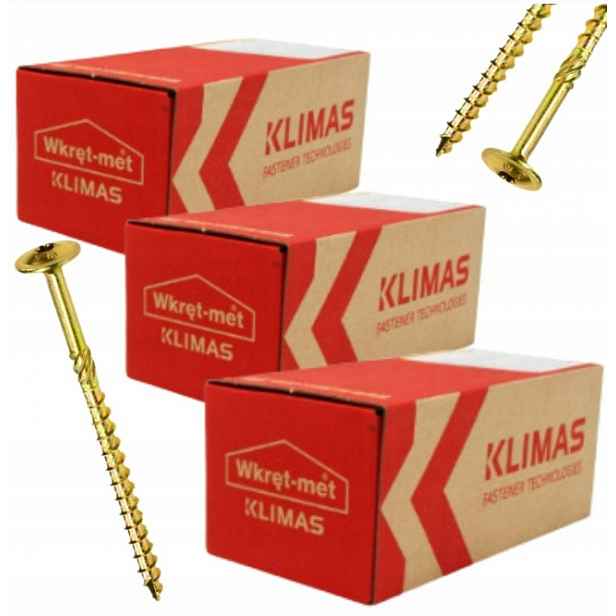 Multipack 3x Konstrukční šrouby na dřevo s podložkovou hlavou Wkcp 6x100 100 Ks