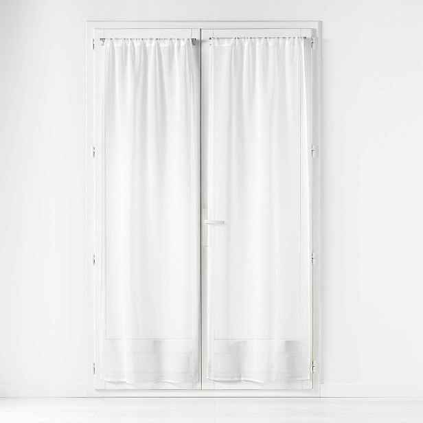 Záclony Hladké Bílé Elegantní Odolné Carlin 70 X 200 CM, Sada 2 Ks