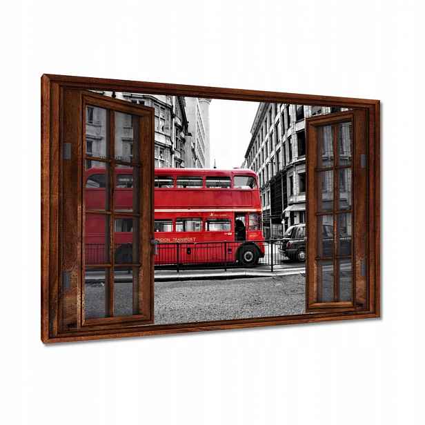 Obrazy 90x60 Červený autobus Londýn