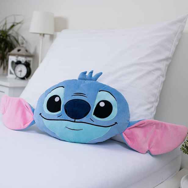 Fleecový dětský polštářek 41x32 cm Lilo and Stitch "Blue" – Jerry Fabrics
