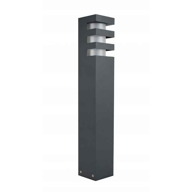 Lampa zahradní sloupek venkovní minimalistický tmavě šedý 50 cm Su-ma