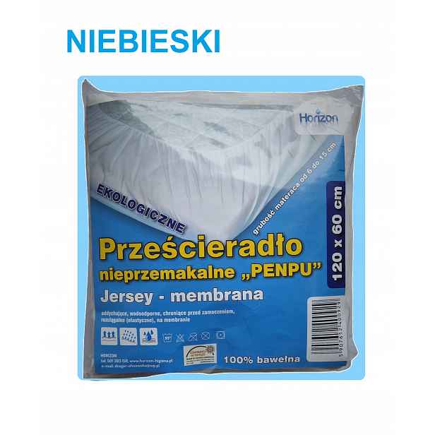 Nepropustné prostěradlo Jersey Premium Modré