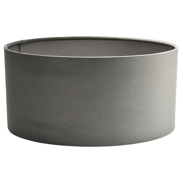 Stínidlo válec E27 Šedý Velur ⌀ 40 cm h20 Zavinovací okraje Piano