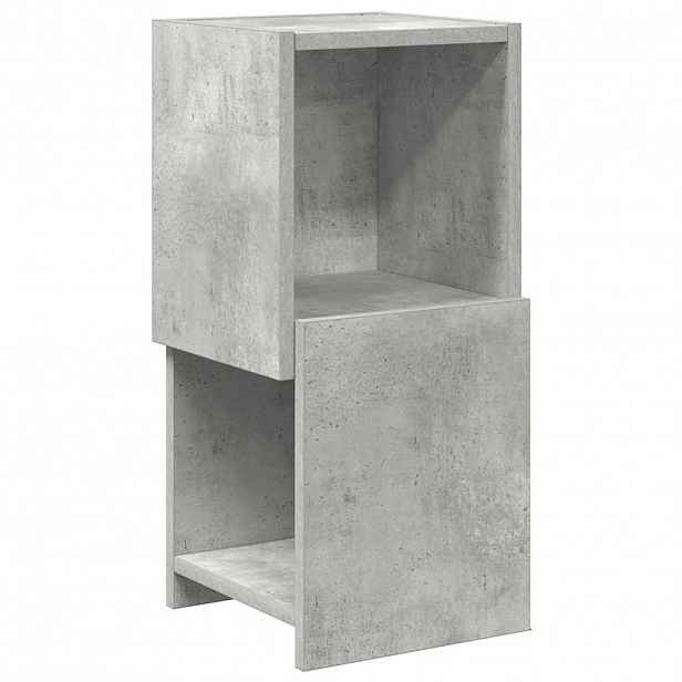 vidaXL Rohová skříňka 25,5x25x55cm Kompozitní dřevo Betonově šedá