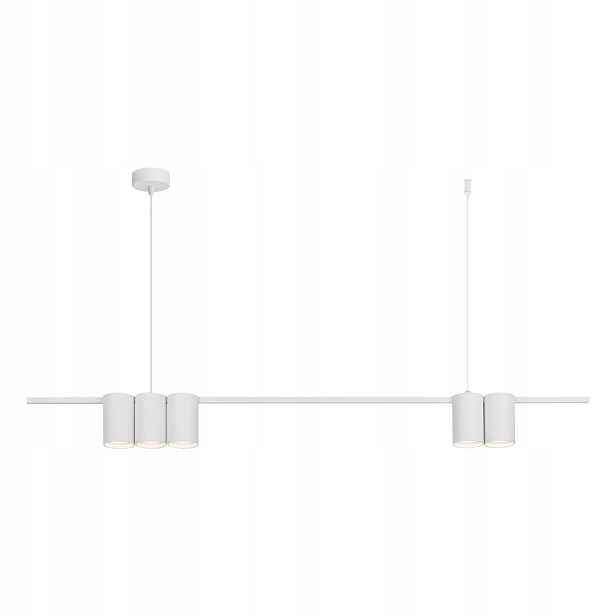 Závěsná lampa Milagro Genesis ML0368 bílá lišta 5xGU10 100 cm nastavitelná