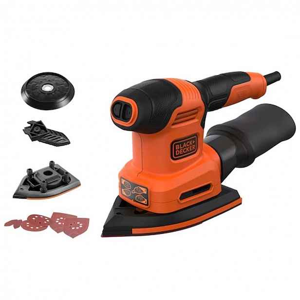 BLACK+DECKER - Multifunkční bruska, s příslušenstvím, 200 W BEW200-QS